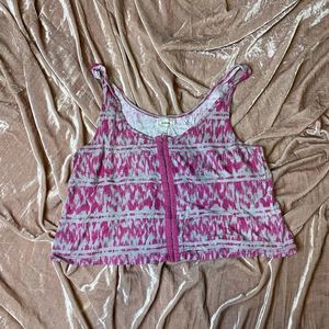 Kirra eyelet hook crop top